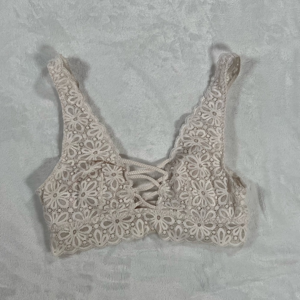 Victoria’s Secret Braided Plunge Strappy Lace-Up Bralette size Small - Picture 1 of 4
